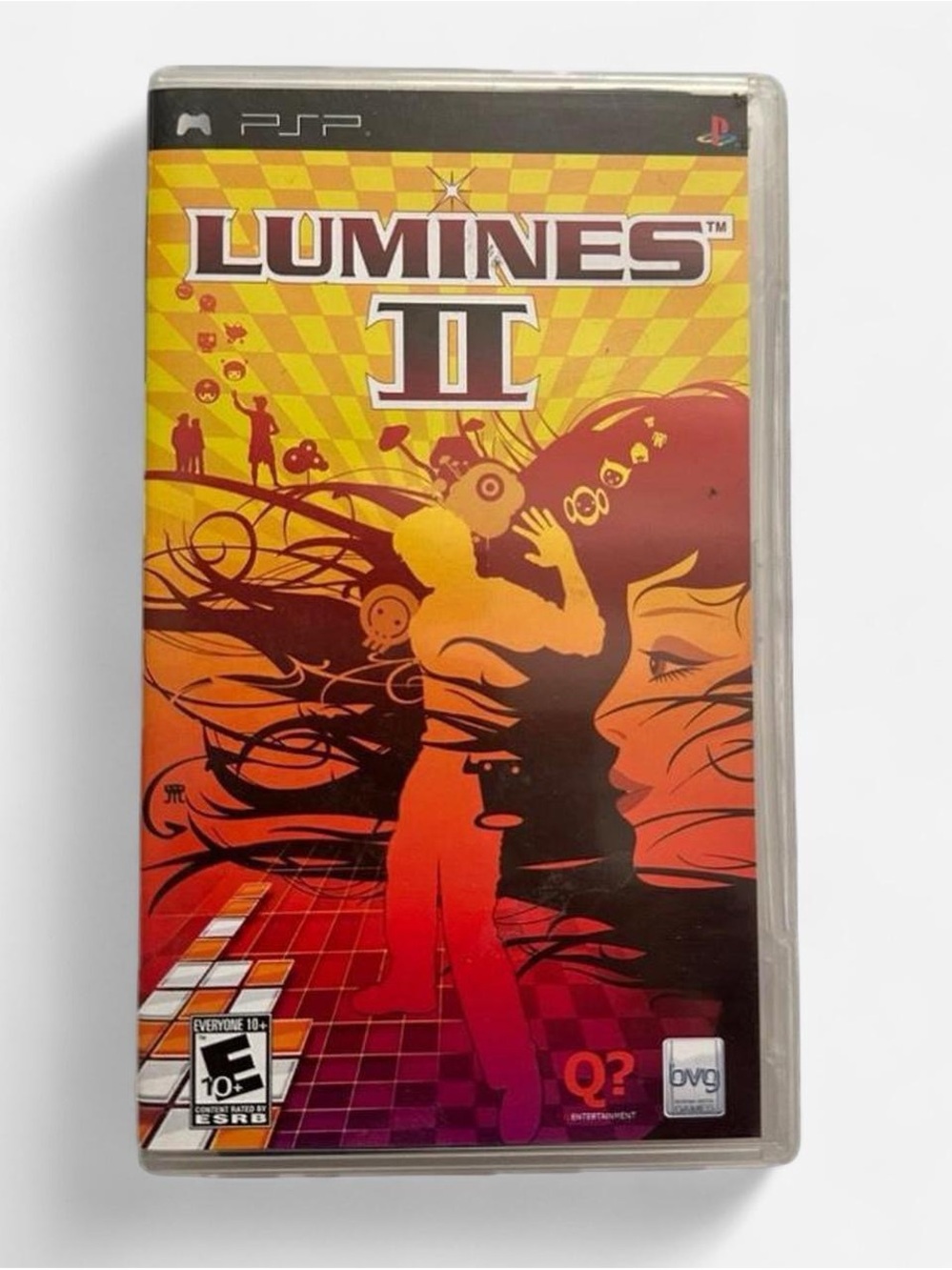 Lumines II PSP Game - Yellow Orange Graphic Cover